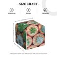 thumbnail image 4 of Gukieu Cactus 4 Print Leather Tissue Box, PVC Waterproof Velcro Opening and Closing Square Tissue Box Holder, Suitable for Home and Office Decoration, 4 of 7