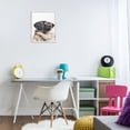thumbnail image 4 of Stupell Industries Contemporary Two Hugging Pugs White Framed Giclee Art, 16 x 20, by Annalisa Latella, 4 of 8