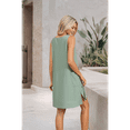 thumbnail image 5 of Women'S Summer Beach Vacation Dress Dark Green L, 5 of 10