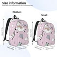 thumbnail image 3 of Yiaed Llama Unicorn and Rainbow Print Backpack, Premium Laptop Backpack, Travel Backpack for Women, Lightweight Backpacks, Comfortable Back Pack-Small, 3 of 7