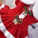 thumbnail image 2 of Vestido navideño para perros Gatos lindos Perro Vestido rojo para perros pequeños medianos (L), 2 of 5