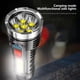 thumbnail image 5 of Linterna LED Super Brillante Recargable P900 Mecha | 8 cuentas de lámpara destacadas | Luz lateral COB | 4 modos | Carga USB | Pantalla de potencia | Resistente al agua | Emergencia para acampar al, 5 of 7