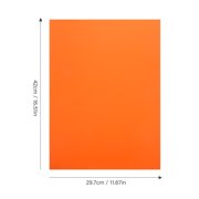 USHOBE 50 Sheets of Two Sided Crafts Paper Orange Craft Paper for Handmade Projects and Art Creation