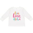 thumbnail image 3 of Inktastic Live Love Aloha Boys or Girls Long Sleeve Toddler T-Shirt, 3 of 5