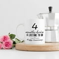thumbnail image 7 of 4 Month Anniversary Mugs for Girlfriend Boyfriend - Four Month Anniversary Mug for Him Her Couple Lovers - 4 Months Down A Lifetime To Go Happy Anniversary Mug - 11 oz Coffee Mug, 7 of 7