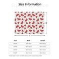 thumbnail image 2 of Salouo Hand Drawn Watermelon Print Throw Blanket Gifts for Women Men Soft Flannel Blanket for Home Living Room Decor Bedroom Blanket Gifts for Mom Dad -50"x40", 2 of 7