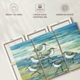 thumbnail image 6 of Elephant Stock Surfside Sandpipers Wall Art - Horizontal Multi Panel Canvas - Living Room Wall Decor - Animal Multi Panel - Yellow And Blue Decor By Paul Brent - 45" x 28", 6 of 8