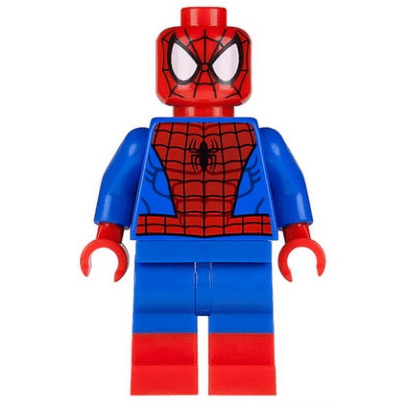 LEGO Marvel Super Heroes Spider-man, Black Web Pattern, Red Boots Minifigure