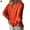 Orange, variant on PULLIMORE Womens Button Down Shirts 3/4 Sleeve V Neck Casual Loose Tops Blouses (XL, Orange)