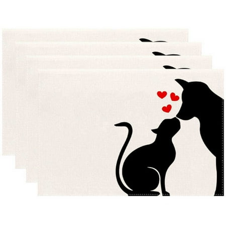 

Dining Room Table Set Dinning Table Set Light Table Set Fringe Napkins And And Table Mats Dinning Table with 6 Placement Mats Dining Table Set for 6 Setting for 4 4PCS Valentine s Day