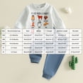 thumbnail image 6 of enyan Toddler Baby Boy Fall Clothes Long Sleeve Crewneck Sweatshirt Top Casual Pants Set Cute Infant Winter Outfits Grey,6-12 Months, 6 of 7