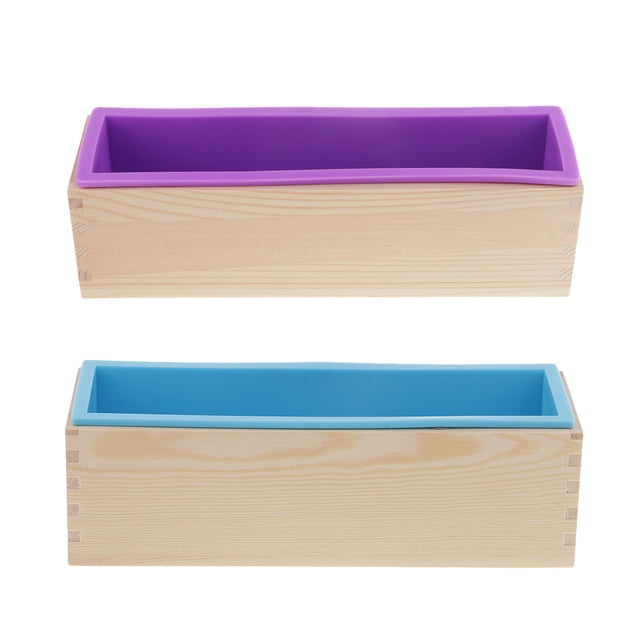 2 Piezas de Silicona de Forma de Pan de Jabón Herramientas de para Hornear Pasteles