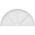 thumbnail image 3 of Ekena Millwork 48"W x 24"H x 2"P Half Round 3 Spoke Architectural Grade PVC Pediment, 3 of 7