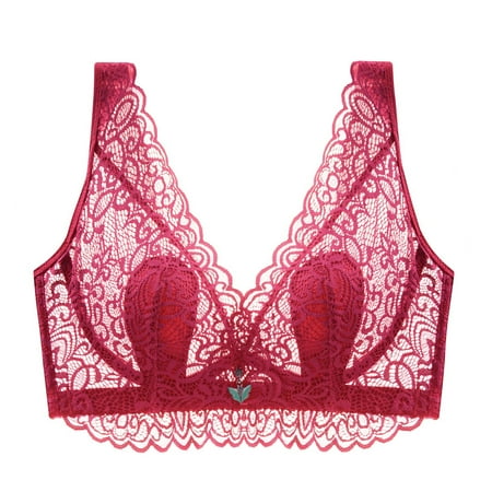 

Bras For Women Lace Bras With Strap Sunflower Wrapped Bralettes Deep V Neck Padded Sports Bra Bralette For Women Multipack(40E )