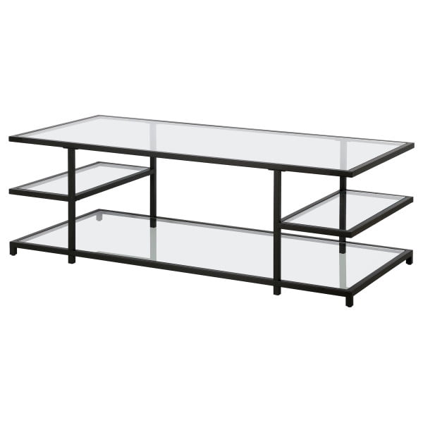 Evelyn&Zoe Scandinavian 32" Wide Alder White Coffee Table