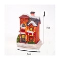 thumbnail image 5 of Gunhay Lighted Christmas Village Houses Set, Battery Operated Resin Christmas House with LED Light Village Figurines, J, 5 of 7