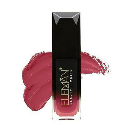 Eleman Beauty Matte Liquid Lipstick – Long-Wearing Ultra-Pigmented Lip Color with Vitamin E Infusion Soft-Touch Feather-Proof Smudge-Proof Cruelty-Free Cosmetics 0.19oz (Miami)