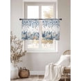 thumbnail image 3 of Blue Coastal Starfish Sheer Curtains 54 Inch Length 2 Panels for Living Room, Beach Nautical Shell Eucalyptus Summer Voile Kitchen Curtain Set, Luxury Privacy Drapes Window Treatment for Bedroom, 3 of 7