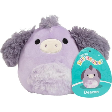 Squishmallows Original 5-Inch Deacon The Donkey - Official Jazwares Plush - Collectible Soft & Squishy Mini Stuffed Animal Toy - Add to Your Squad - Easter Basket Stuffer Gift for Kids Girls & Boys
