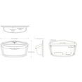 thumbnail image 2 of ARCHITECTURAL MAILBOXES 2541W Villa Wall Mount Mailbox, Large, White, 2 of 4