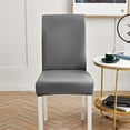 thumbnail image 5 of Vireellx Dining Chair Covers Set of 4, Waterproof PU Leather Stretch Chair Seat Slipcovers for Home Kitchen, 5 of 6