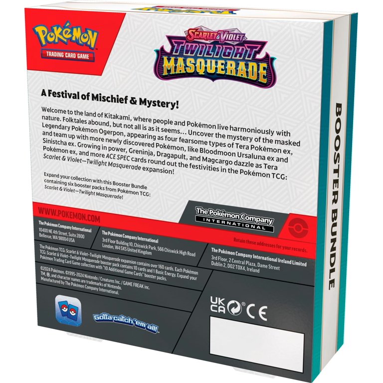 Pokemon TCG: Scarlet & Violet - Twilight Masquerade Booster Bundle - 6 Packs  - Walmart.com