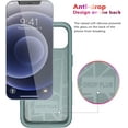 thumbnail image 4 of Diverbox for iPhone 12 Case [Shockproof] [Dropproof] [Tempered Glass Screen Protector + Camera Lens Protector],Heavy Duty Protection Phone Case Cover for Apple iPhone 12 (Pine Green), 4 of 7