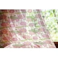 thumbnail image 2 of Lotus Flower Tulle Curtains with Rod Pocket, Graphic Ornament Pattern with Pink Lotus Blossoms and Buds, Sheer Drape for Wedding Party 2 Panels, 7 Sizes, Pink Ivory and Green, by Ambesonne, 2 of 3