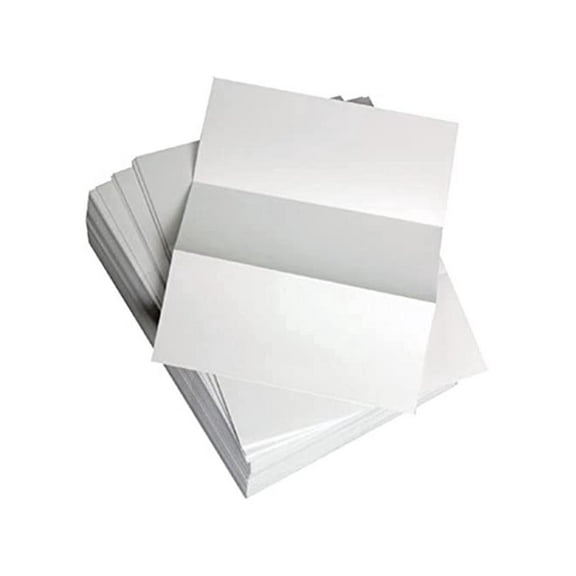 Lettermark Punched & Perforated Papers with Perforations every 3-2/3", White