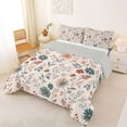 thumbnail image 2 of Homewish Retro Boho Floral Queen Comforter Set,Watercolor Flower Comforter Sets Queen,Pink,Light Gray Reversible,3-Piece,1 Comforter and 2 Pillowcases, 2 of 7