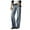 Light Blue, variant on Wide Leg Jeans for Women Stretch Mid Waist Baggy Jeans Boot Cut Jeans Denim Pants Without Belt Light Blue S