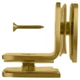 thumbnail image 5 of CRL GCB90SB Satin Brass 90 Degree Traditional Style Glass-to-Glass Clamp, 5 of 5