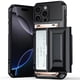 thumbnail image 1 of For iPhone 16 Pro Max Case TPU + PC Armor Shockproof Phone Cover with Card Holder - Black, 1 of 5