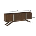 thumbnail image 6 of Modena Solid Wood TV Stand, Walnut, 6 of 11