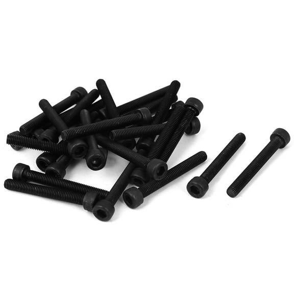 Unique Bargains M5 x 40mm Full Thread Hex Socket Cap Head Screws Bolts (25-pack)