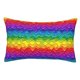 thumbnail image 1 of Fotbe Bright Rainbow Funda de Almohada Decorativa Estilo Occidental, Lujo en Algodón, Fundas para Almohadas King, Cojín Estampado para Decoración del Hogar-20"x30", 1 of 6