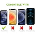 thumbnail image 4 of Entronix Clear Tempered Glass Screen Protector for Apple iPhone 12 Mini, Camera Lens Protector with Shatter Resistant Tempered Glass, 2-Pack, 4 of 7