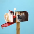 thumbnail image 6 of Naloa Regal Shiba Inu Mailbox Covers Magnetic Post Box Cover Post Letter Box Cover Garden Decor-25.5x21 in, 6 of 8