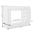 thumbnail image 4 of White Floating Wall-Mount Desk with Shelves, Space-Saving Laptop Workstation for Writing, Study, Bedroom, Living Room, Office, 4 of 10