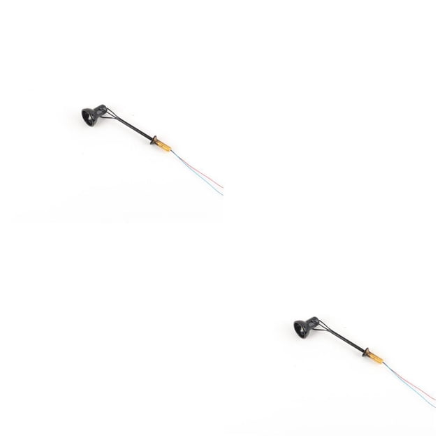 Youkk Model Railway Lamp Classical Miniature 1:87 Scale Streetlight Layout Props Accessories Single-Head LED Park Light Home Type A Black 2Set