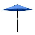 thumbnail image 4 of Kool 7.5ft Patio Umbrella with Crank Handle, Outdoor Market Umbrella with 6 Sturdy Umbrella Ribs Waterproof for Garden, Deck, Backyard, Pool,  Royal Blue, 4 of 7