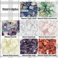 thumbnail image 5 of 168g 8 Styles Gemstone Chip Beads 6~25mm No Hole Natural Stone Beads Nugget Chakra Crystal Stones for Jewelry Craft Making Vase Filler Gems Meditation Yoga Home Decor, 5 of 9