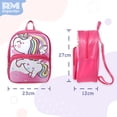 thumbnail image 2 of Mochila Casual Escolar Rm Regalomex Unicornio Fucsia Oscuro Chico YC018503, 2 of 5