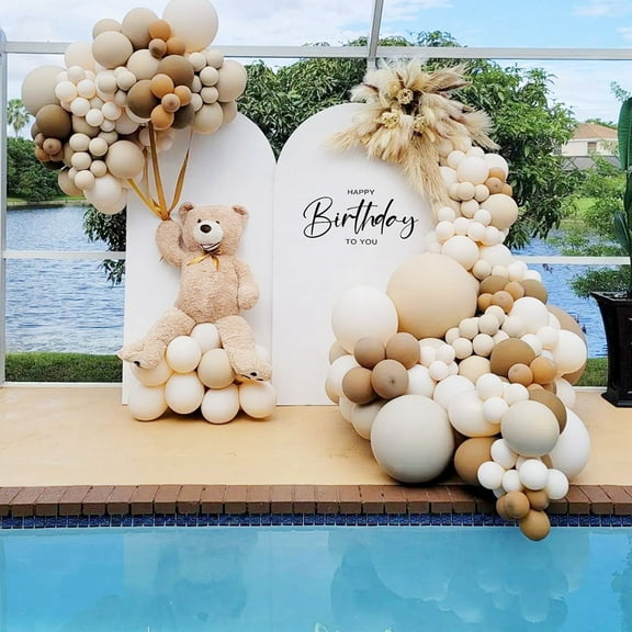 7.2FT Wedding Arch Cover Fitted Wedding Arch Stand Covers Round Top for Birthday Banquet Decoration White