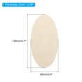 thumbnail image 2 of Uxcell 120x60mm Wood Pieces, 5 Pack Unfinished Oval Wood Shapes Blank Wooden Cutouts Ornaments Natural, 2 of 6