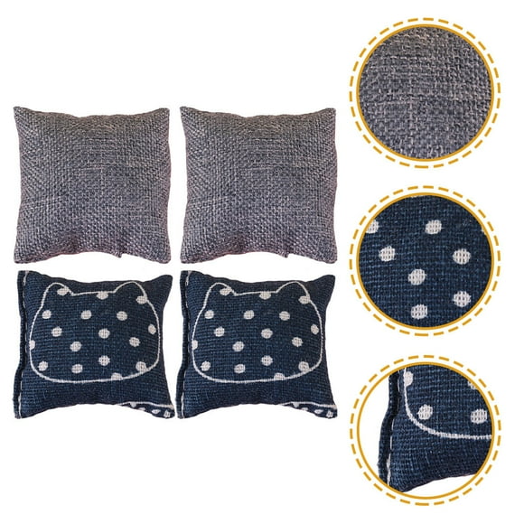 unbranded 4Pcs Fake Pillow Assorted Color Decorative DIY Crafts for Craftsmen
