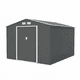 thumbnail image 1 of Cobertizo de Exterior para Jardín y Patio, Bodega de Almacenamiento de Acero Galvanizado, 277 x 259 x 203 cm, Midtown Concept Ultra XL, Gris Oscuro, 1 of 5