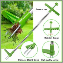 Long Handle Claw Weeder - 3 Claws, Sharp Stainless Steel, Compact Garden  Weeding Tool - Garden Hand Tool