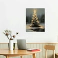thumbnail image 2 of Nawypu Christmas Wall Art Home Decor Santa Claus with Sleigh Poster Canvas Print Christmas Tree Pictures Winter Wall Decor Living Room Bathroom Room Aesthetic, 2 of 4