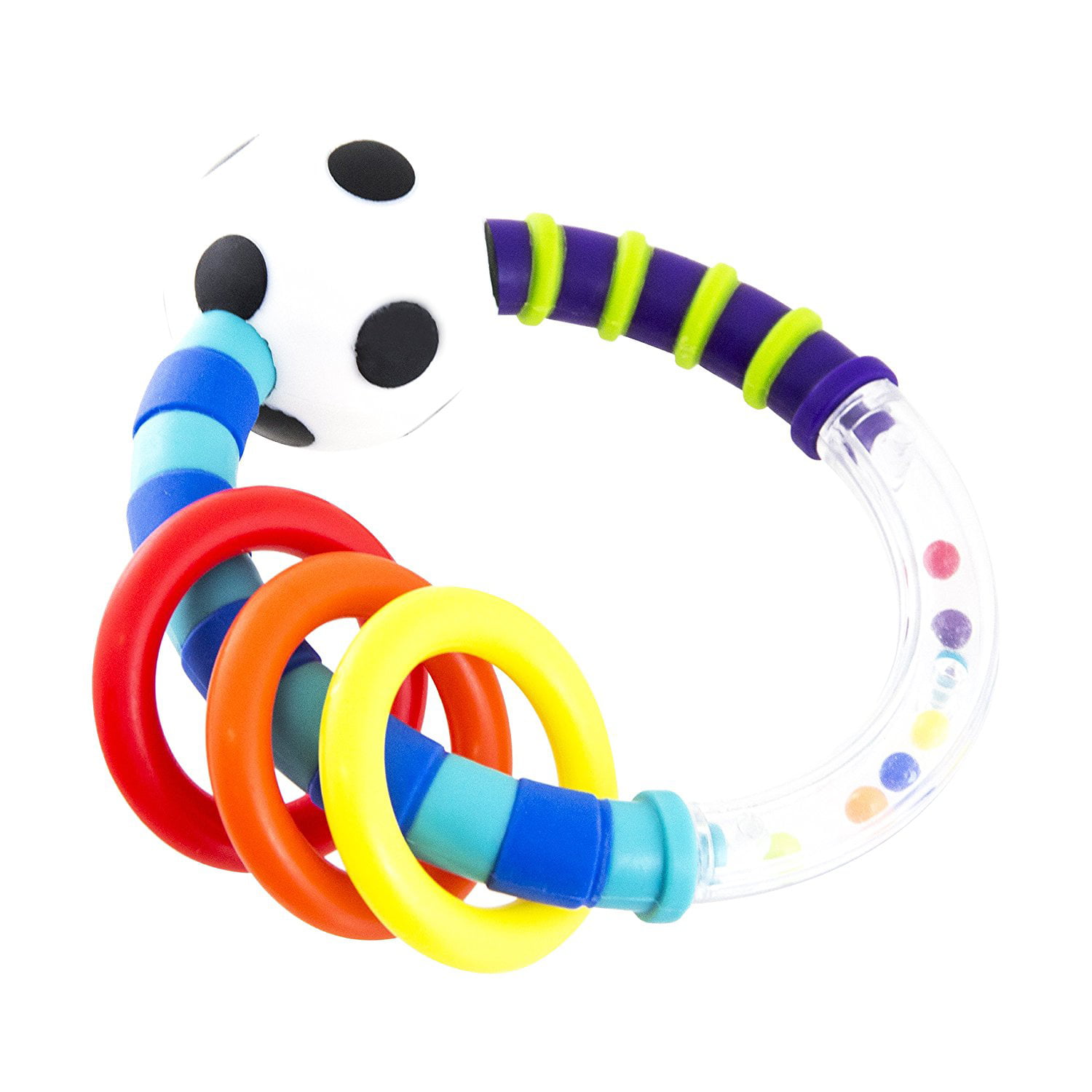 Sassy Ring Rattle Developmental Baby Toy for Early Learning For Ages Newborn and Up 80017 High Contrast